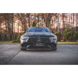 Накладка сплиттер на передний бампер на Mercedes AMG GT 53 4D Coupe